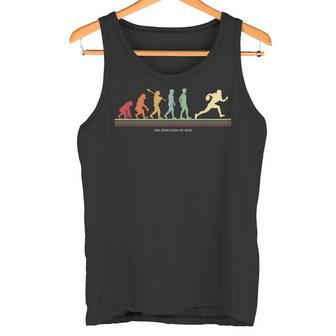 The Evolution Of Man アメリカンフットボール選手 タンクトップ - Kawaiitshirt
