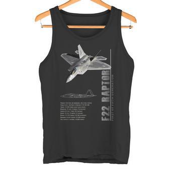 F-22 ラプター ジェット戦闘機仕様 タンクトップ - Kawaiitshirt