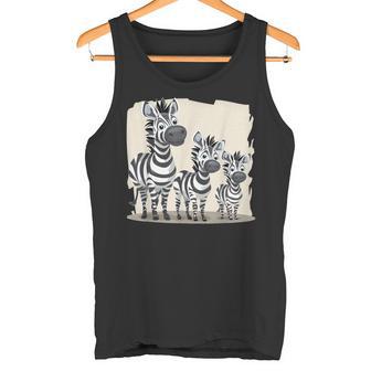 Famille Zebra Et Leurs Enfants Parfait Pour Les Amoureux Des Animaux Débardeur e - Cadeauxyz