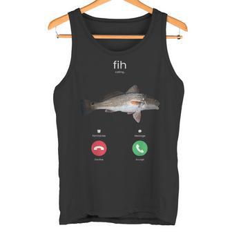 Fih Calling スペルミスフィッシュ 電話を受け入れる 魚 タンクトップ - Kawaiitshirt