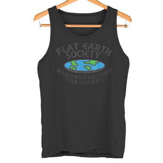 Flat Earthociety Members Around The Globe ジョーク タンクトップ - Kawaiitshirt