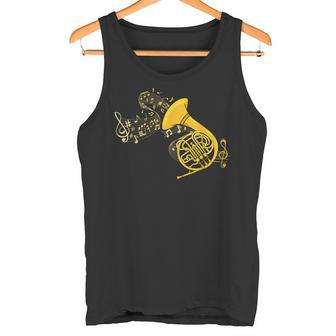 French Horn Music Lover ビッグバンド楽器 フレンチホーン タンクトップ - Kawaiitshirt