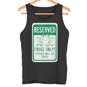 Frogs OnlyOthers Will Be Toad- Frog Pun タンクトップ - Kawaiitshirt