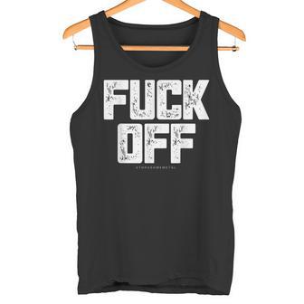 メンズ Fuck Off Thrash メタル タンクトップ - Kawaiitshirt