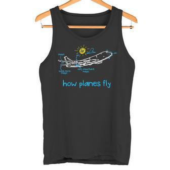 Aerospace How Planes Fly Air Magic Flight Crew タンクトップ - Kawaiitshirt