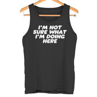 I'm Noture What I'm Doing Here Confused タンクトップ - Kawaiitshirt