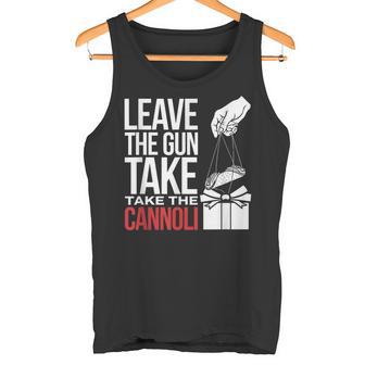 Leave The Gun Take The Cannoli メンズ レディース イタリア国旗 タンクトップ - Kawaiitshirt