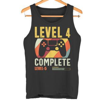 Gamer 4To Aniversario De Boda Nivel 4 Aniversario Completo Camiseta sin mangas - Regaloses