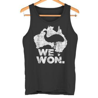 Ganamos Gran Guerra Del Emu Historia Australiana Amante De Emu Camiseta sin mangas - Regaloses