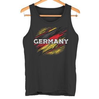 Germany Flagge Fussball Handballport Fan Deutschland Tank Top - Seseable
