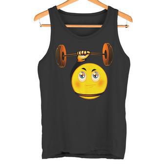 Gimnasio Emoticon Cara De Dibujos Animados Culturista Divertido Lev Camiseta sin mangas - Regaloses