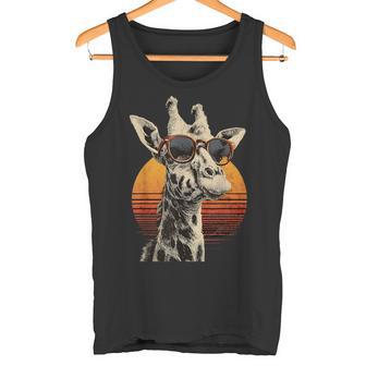 Girafe Avec Lunettes Deoleil Wildlifeafari Girafe Amoureux Des Animaux Débardeur e - Cadeauxyz