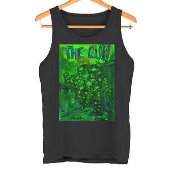 The Glob ビンテージ映画ポスター ホラー ゴス ハロウィン タンクトップ - Kawaiitshirt