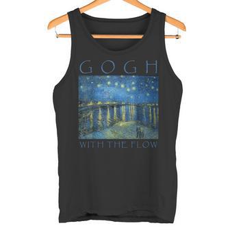Gogh With The Flow 星月夜 ゴッホの絵画 タンクトップ - Kawaiitshirt