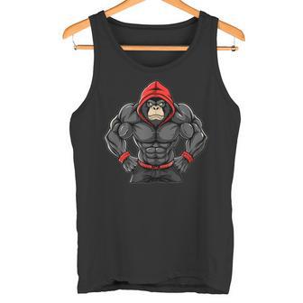 Gorilla Workout Angrytrongcaryilverback Gorilla Gym タンクトップ - Kawaiitshirt