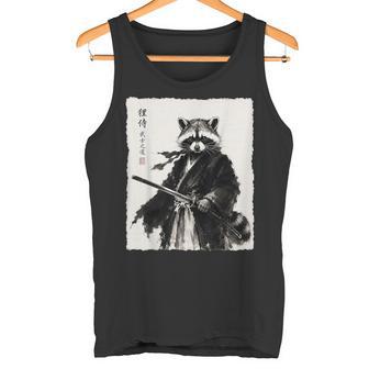 Gráfico De Tintaumi-E De Anime Japonés Mapacheamurai Guerrero Camiseta sin mangas - Regaloses