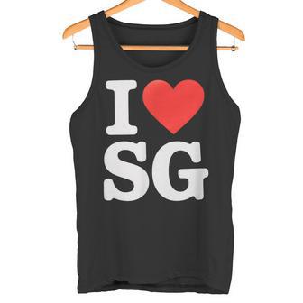 Graphique Classique I Loveg En Forme De Cœur Débardeur e - Cadeauxyz