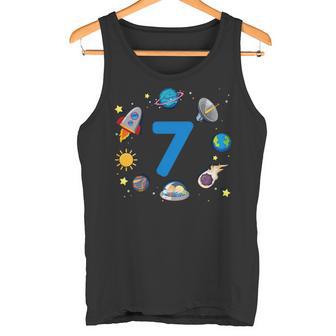 Graphique Planètes Anniversaire 7 Astronauteystèmeolaire Débardeur e - Cadeauxyz