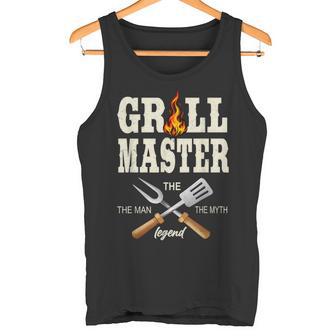 Grill Master Grillen The Man The Myth Legend Grillmeister Tank Top - Seseable