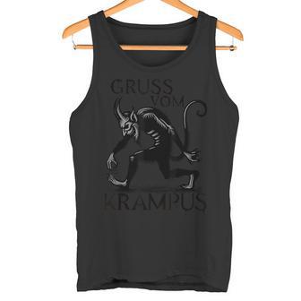 Grussom Krampus Dark Christmas Horror Krampusaludos Camiseta sin mangas - Regaloses