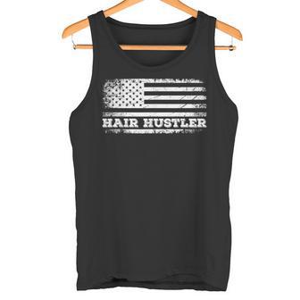 Hair Hustler アメリカ国旗 ヘアスタイリスト バーバー Usa メンズ レディース タンクトップ - Kawaiitshirt