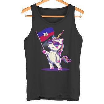 Haiti Haitian Pride Mignonne Licorne Haïtienne Racines Haïtiennes Drapeau Haïtien Débardeur e - Cadeauxyz
