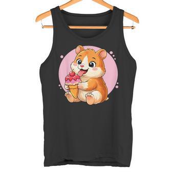 Hámster Comiendo Helado Gráfico Niños Niñas Amante Del Hámster Camiseta sin mangas - Regaloses