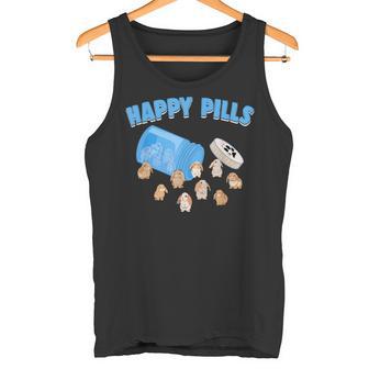Happy Pills うさぎ 面白い ホーランドロップ バニー 恋人 ユーモア タンクトップ - Kawaiitshirt