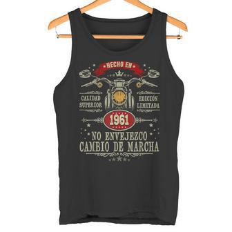 Hecho En 1961 64 Años Cumpleaños Moto Biker Hombre Motero Camiseta sin mangas - Regaloses
