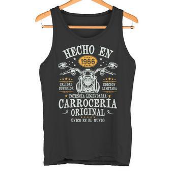 Hecho En 1966 60 Años Cumpleaños Moto Biker Hombre Motero Camiseta sin mangas - Regaloses