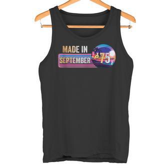 Hecho Eneptiembre De 1975 Impresionante Desde 1975 Cumpleañosintage In Mangas Camiseta sin mangas - Regaloses