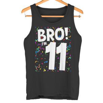 Hermano Tengo 11 Años Es Mi Cumpleaños Número 11 Bhuroy Un Niño De 11 Años Camiseta sin mangas - Regaloses