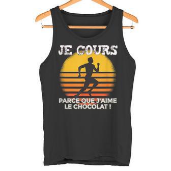 Homme Jogging Amusant Motiv Je Cours Parce Que J'aime Le Chocolat Débardeur e - Cadeauxyz