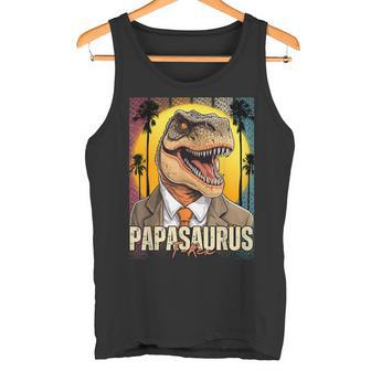 Homme Papasaurus T-Rex Dinosaure Drôle Anniversaire Fête Des Pères Débardeur e - Cadeauxyz
