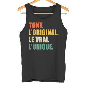 Homme Tony L'original Lerai L'unique Cadeau Personnalisé Humour Débardeur e - Cadeauxyz