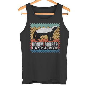 Honey Badger Is Mypirit Animal タンクトップ - Kawaiitshirt