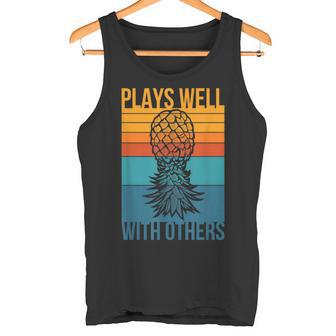 Humor Adulto Divertido Piña Al Revés Hombre Obsceno Camiseta sin mangas - Regaloses