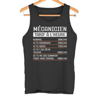 Humour Mécanicien Tarif Horaire Cadeau Métier Profession Débardeur e - Cadeauxyz