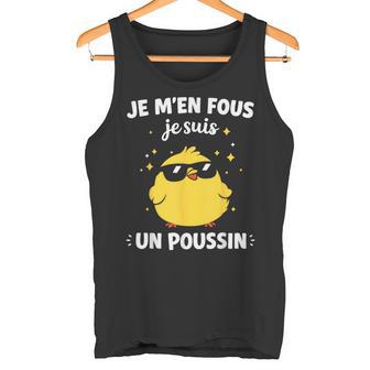 Humour Petit Poussins Enfant Je M'en Fous Jeuis Un Poussin Débardeur e - Cadeauxyz