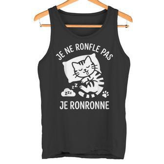 Humour Ronfleur Chat Ronron Je Ne Ronfle Pas Je Ronronne Débardeur e - Cadeauxyz