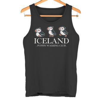 Iceland Puffin Walking Clubintage Icelandicouvenir Débardeur e - Cadeauxyz