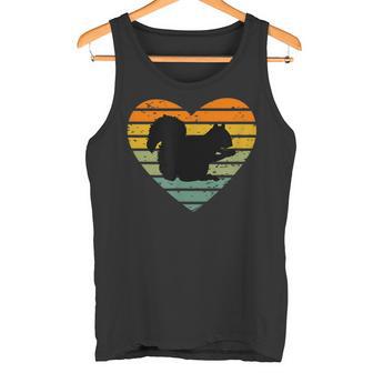 Ich Liebe Eichhörnchen Retro Herz Nagetier Eichhörnchenfan Tank Top - Seseable