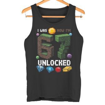 Ich War 6 Jetzt Bin Ich 7 Unlocked Level Up Gamer 7 Geburtstag Tank Top - Seseable