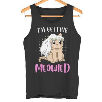 I'm Getting Meowiedpaß Katzen Motiv Hochzeit Braut Tank Top - Seseable