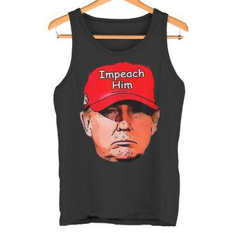 Impeach Trumptupid レッドキャップ ジョーク 民主党員 Usa 弾丸 タンクトップ - Kawaiitshirt