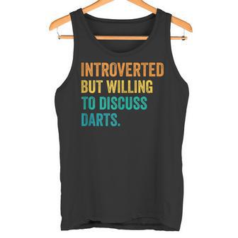 Introvertido Pero Dispuesto A Discutir Dardos Jugador De Dardos In Mangas Camiseta sin mangas - Regaloses