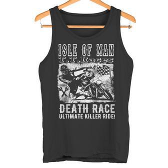 Isle Of Man Death Race Motociclistaintage Divertido Regalo Camiseta sin mangas - Regaloses