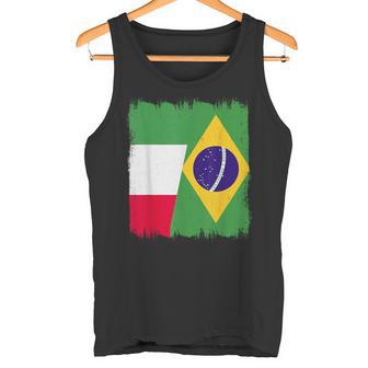Italia Brasil Bandera Italiana Raíces Brasileñas Or Camiseta sin mangas - Regaloses