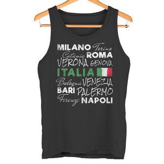 Italia Ciudad Retro Recuerdoacacionesintage Bandera Camiseta sin mangas - Regaloses