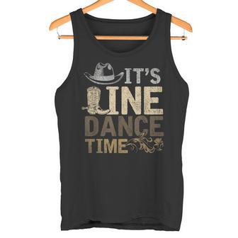 Its Line Dance Time ギフトアイデア ホースダンスライン タンクトップ - Kawaiitshirt